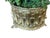 French Antique French Repousse' Brass Jardiniere Planter 19th Century With Liner For Sale - Image 3 of 11
