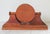 Vintage Quartz Traditional Style Leather Wrapped Wooden Mantel Clock For Sale - Image 9 of 16