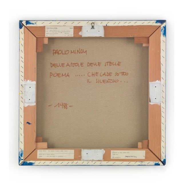 Paolo Minoli, Poema\. Che cade sotto il silenzio, 1988, Acrylic on Canvas For Sale - Image 7 of 9