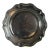 19th Century Continental Pewter Wavy Edge Multi-reed Plate For Sale