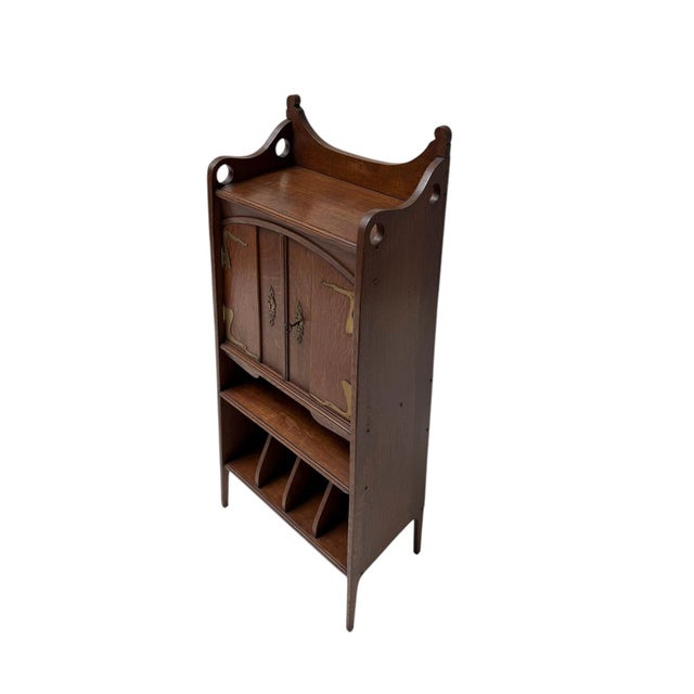 Arts and Crafts Art Nouveau Cabinet by H.P. Mutters and Zoon, the Hague, 1900s For Sale - Image 4 of 14