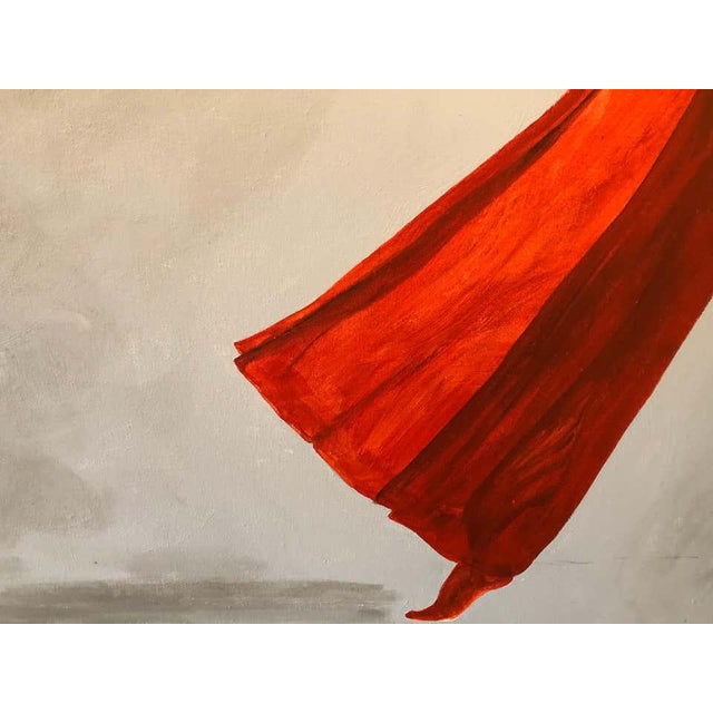 "Heart on Fire" by Louis Shields, Original Figurative Mixed-Media on Canvas, 2018 For Sale - Image 4 of 4