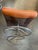 Animal Skin MCM Vintage Ekornes Chair and Ottoman W Great Chrome Base For Sale - Image 7 of 11