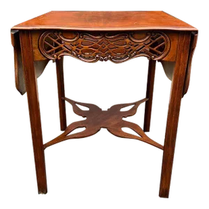 Baker Furniture History Charleston Mahogany Drop-Leaf Table.