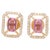 1.12 cts Natural pink sapphire and 0.38 cts diamond earrings in 14k gold For Sale - Image 15 of 18