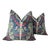 Gp and J Baker “Birds and Cherries” in Indigo Down Filled Pillows.- a Pair For Sale