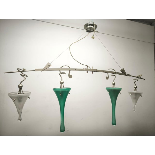 Four-Light Suspension Lamp International, 1990s For Sale - Image 6 of 14