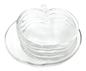 Mid-Century Modern Hazel Atlas Orchard Apple Plates - Set of 8