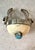 1980s Vintage Silver and Resin Skull Cuff Bracelet For Sale - Image 5 of 7