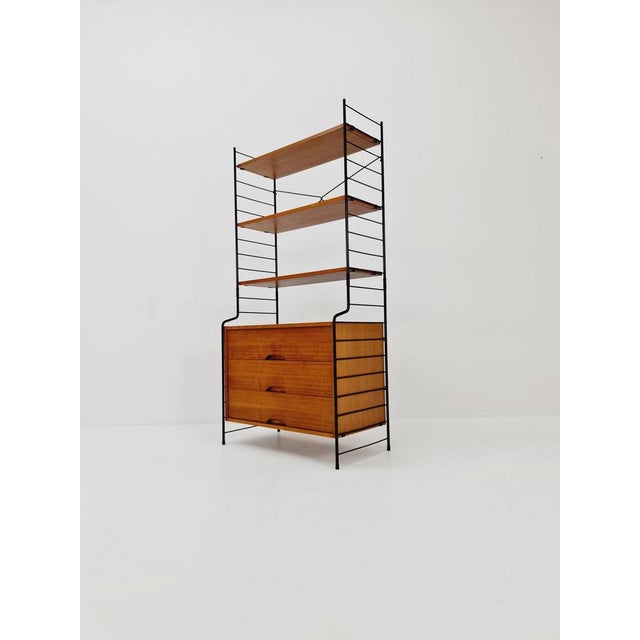 Bookcase with Cabinet in Teak from WHB Germany, 1950s For Sale - Image 9 of 11
