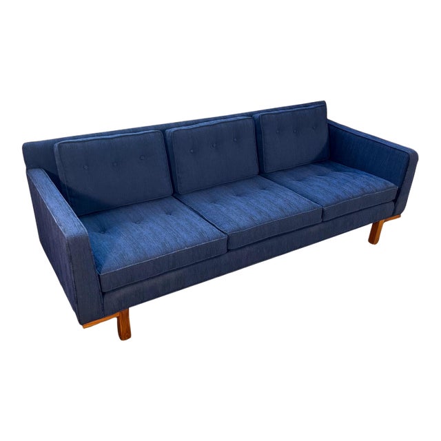 Mid-Century Modern Sofa in the Style of Marshall Field’s – Newly Upholstered For Sale