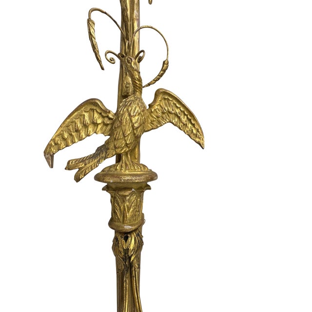 Early 20th Century Italian Carved Large and Giltwood Two-Light Sconces - A Pair For Sale - Image 17 of 18