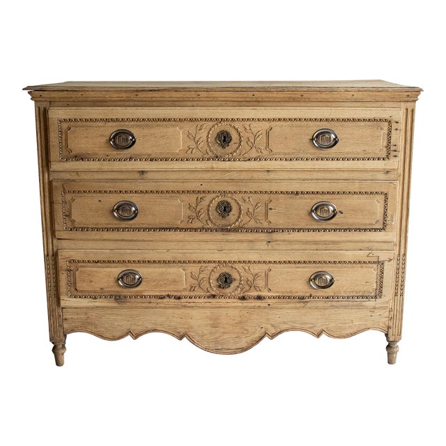 18th Century Belgian Bleached Commode For Sale