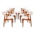 Restored 1960s Danish Modern Dining Chairs by Johannes Andersen, Model Ba 113 For Sale