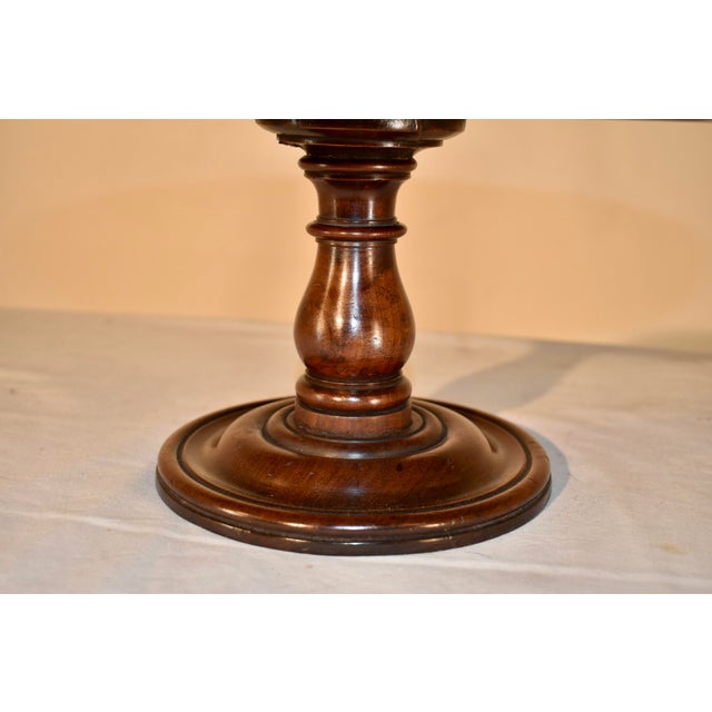 19th Century 19th Century English Mahogany Pedestal For Sale - Image 5 of 5