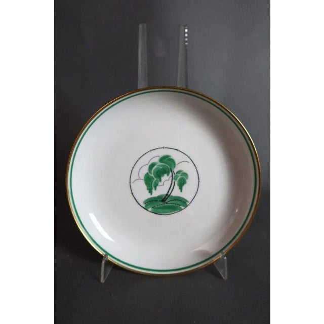 Art Deco Tea and Dessert Set in Porcelain with Palm Tree Decoration from Rouard, Set of 47 For Sale - Image 3 of 11