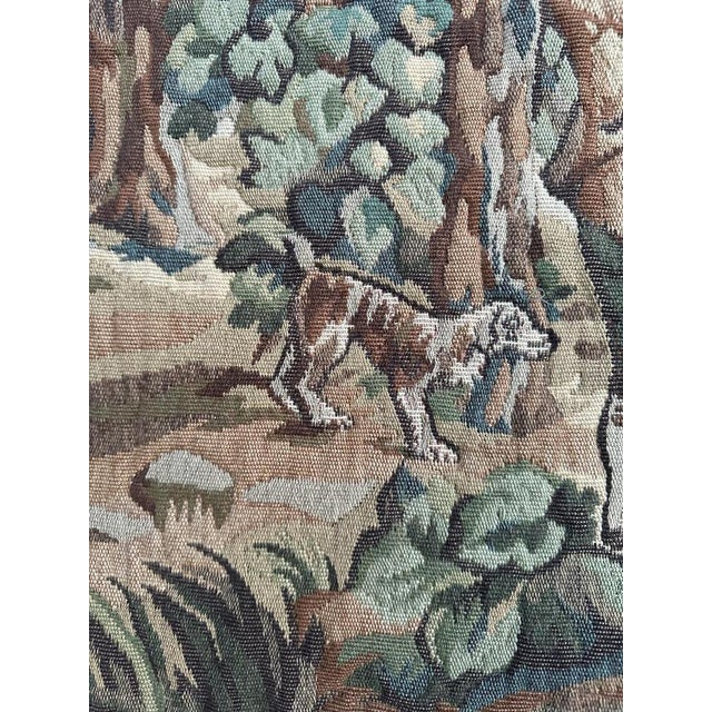 Mid-Century French Aubusson Style Jaquar Tapestry, 1980s For Sale - Image 18 of 18