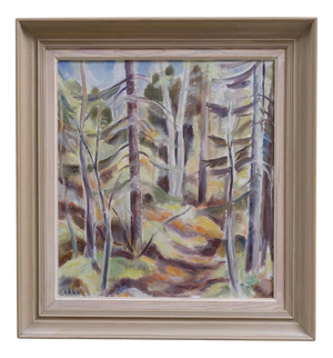 Gottfrid Lård, Forest, 1960s, Oil on Canvas