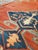 Antique Bakshaish Carpet, Oriental Persian Handmade in Ivory, Blue and Red For Sale - Image 16 of 18