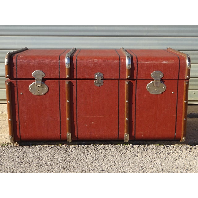 Vintage Cabin Trunk, 1930s For Sale - Image 3 of 18