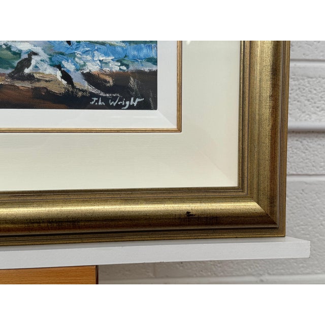 Late 20th Century Medieval Castle on a Cliff by the Sea on North Coast of Ireland by Irish Artist 1994 Circa For Sale - Image 5 of 13