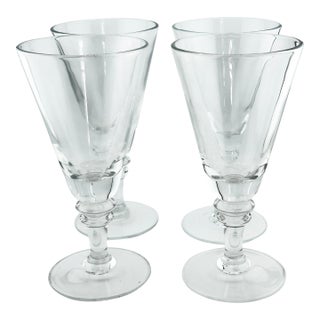 Vintage Pottery Barn Water Glasses-Set of 4 For Sale