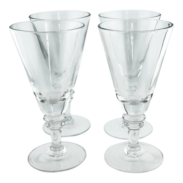 Vintage Pottery Barn Water Glasses-Set of 4 For Sale