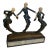 1930s Paul Philippe Art Deco Bronze Sculpture 3 Dancers 18x18 For Sale