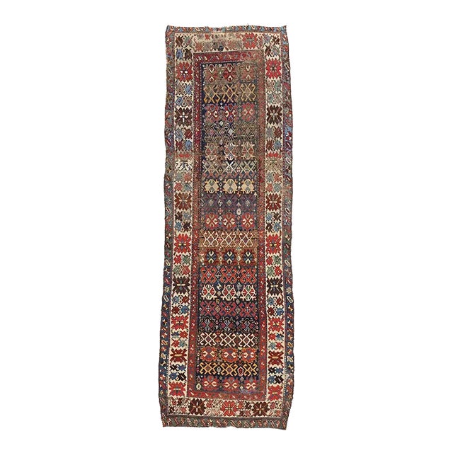 Late 19th Century Antique Persian Northwest Rug Runner - 03'05 X 10'04 For Sale