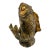 Vintage Mid Century Cast Resin Koi Fish Sculpture With Aged Bronze Finish For Sale