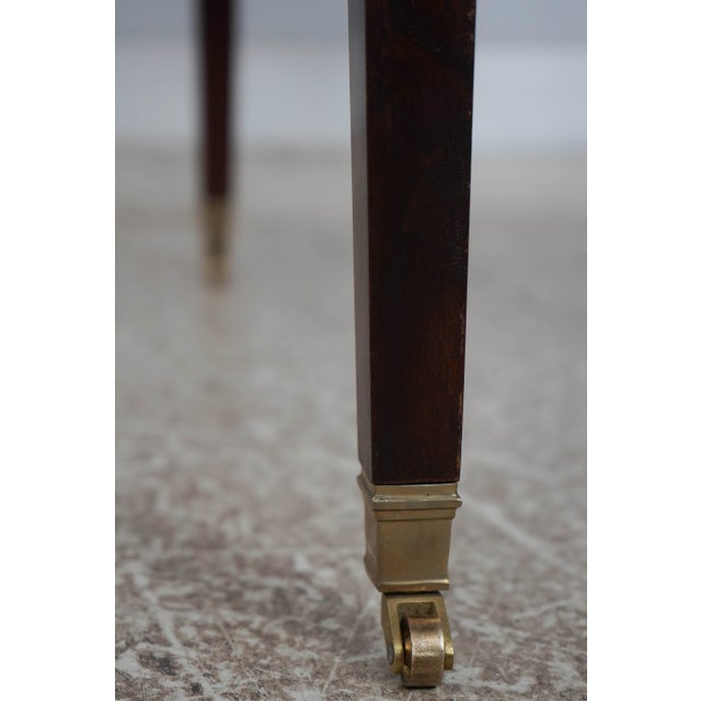 Pair of Mahogany Federal Style Inlaid Drop Side Pembroke Tables For Sale - Image 11 of 18