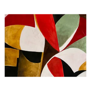 Large Signed Abstract Oil Painting