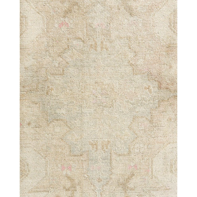 Vintage Circa 1940 Turkish Oushak Area Rug 4ft 7in X 7ft For Sale - Image 10 of 17