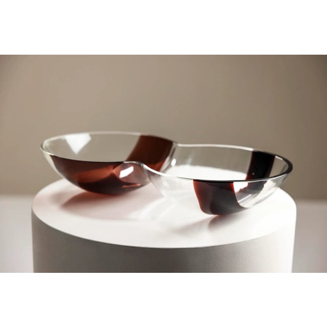 Mod. S505 Transparent Glass Bowl by Carlo Nason for Mazzega, 1970s For Sale - Image 10 of 10