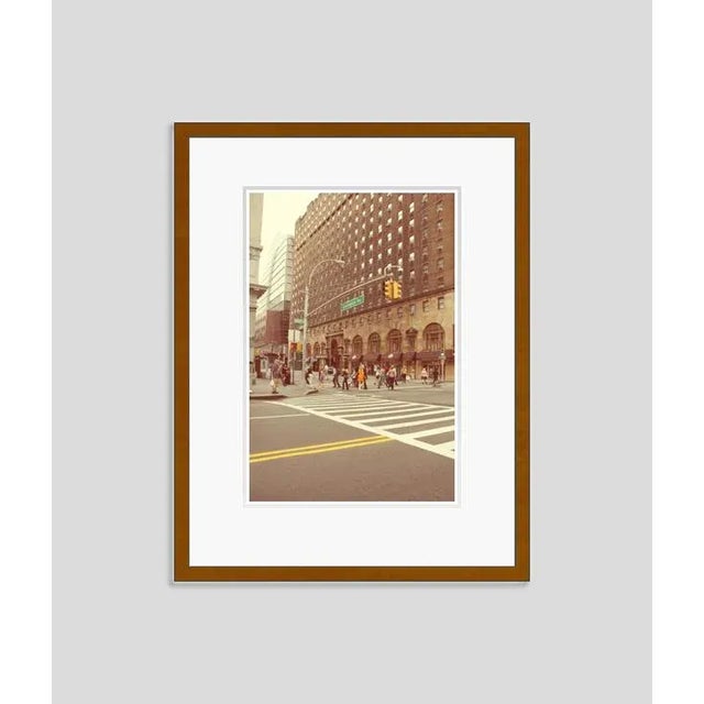 Modern Woman in Orange on Lexington by Stuart Möller Framed For Sale - Image 3 of 3