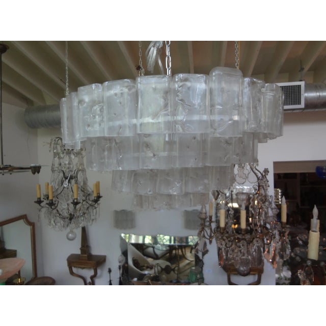 Vintage Murano Glass Chandelier by Carlo Nason for Mazzega For Sale - Image 10 of 10