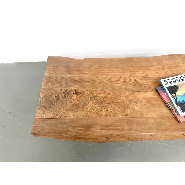 Brutalist Free-Form Coffee Table in Oak, 1950s For Sale - Image 15 of 18
