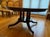 1990s Attributed to Theodore Alexander Large Round Mahogany Dining Extension Table For Sale - Image 12 of 12