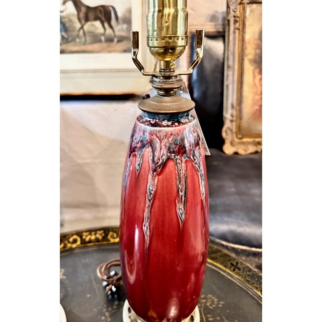 This is an exquisite pair of Art Nouveau Vases that have been fitted as lamps. The Ceramic bases are firmly attributed to...