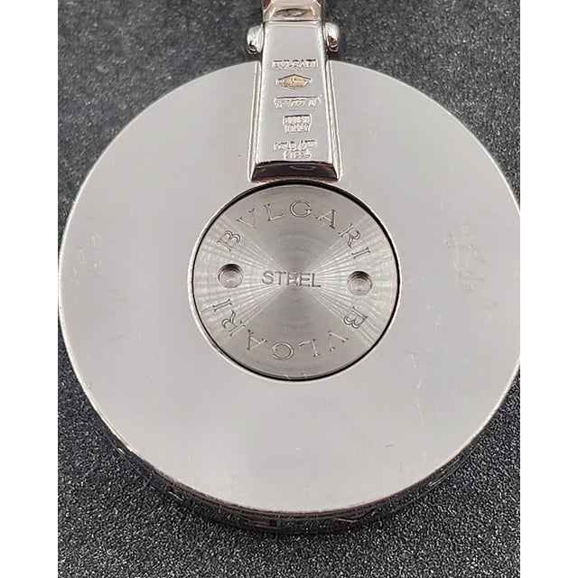 Early 21st Century Bvlgari 18k Optical Illusion Diamond & Onyx Spinning Pendant For Sale - Image 5 of 9