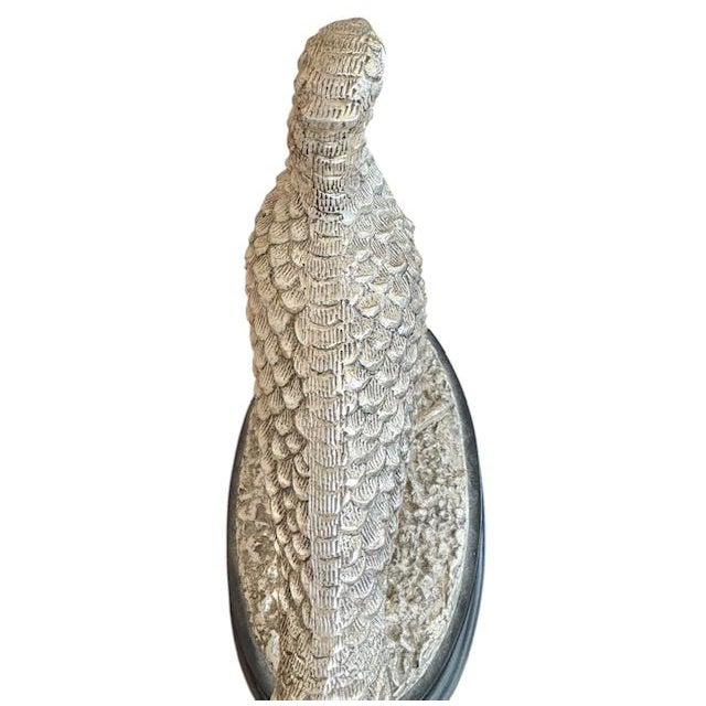 Victorian Early 20th Century English Silver Plate Pheasant Sculptures - A Pair For Sale - Image 3 of 15