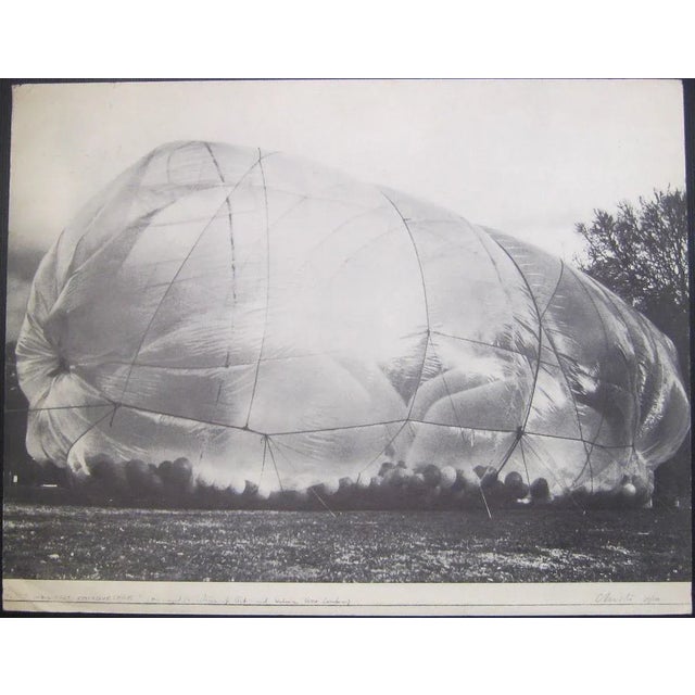 Cubic Feet Empaquetages - Original Photolithograph by Christo - 1971 ca. 1971 ca. For Sale - Image 3 of 3