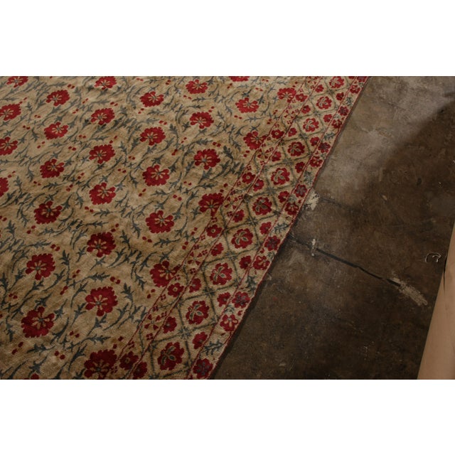 Contemporary Rug Beige Green Samarkand Style Floral Pattern by Rug & Kilim For Sale In New York - Image 6 of 10