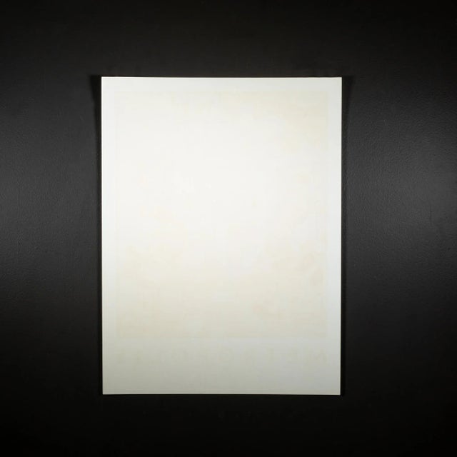 David Lance Goines, Metropolis, Poster 1981 For Sale - Image 4 of 4