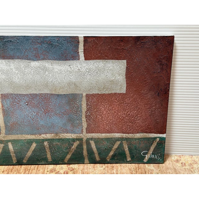 Windsor Art Galaxi Colorblock Abstract Print For Sale - Image 4 of 11