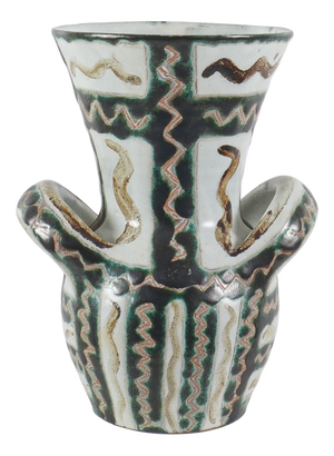 Ceramic Vase with Handles by Robert Picault, 1960s