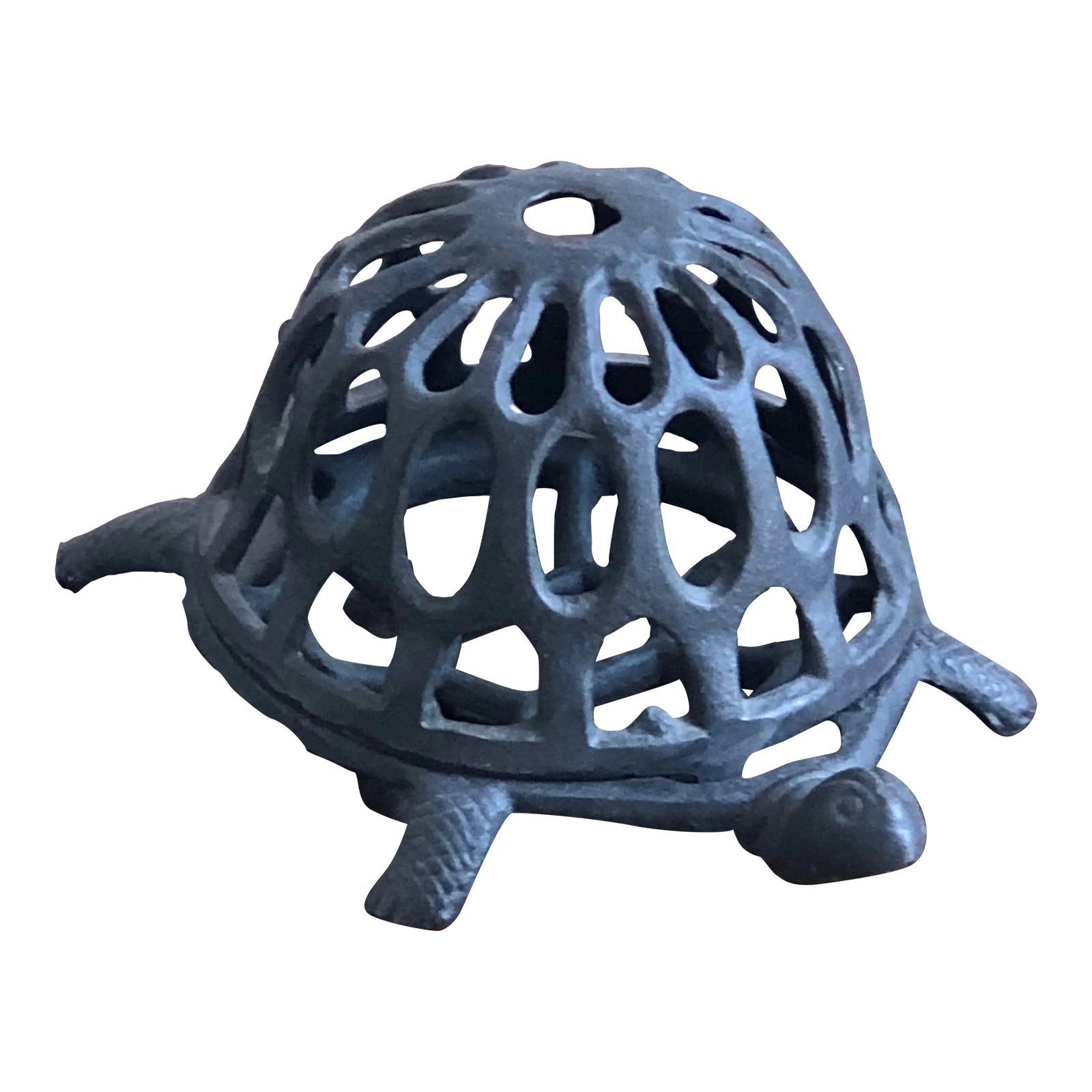 Mid-20th Century Cast Iron Turtle String Dispenser / Holder | Chairish