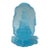 6.5" Light Blue Frosted Crystal Glass Bodhisattva Guanyin Figure For Sale