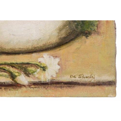 Contemporary De Silvestri, Still Life, 1990s, Oil Painting For Sale - Image 3 of 5
