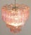 Toni Zuccheri Style Tronchi Chandeliers with 48 Pink Glasses in Murano, 1990, Set of 2 For Sale - Image 12 of 16